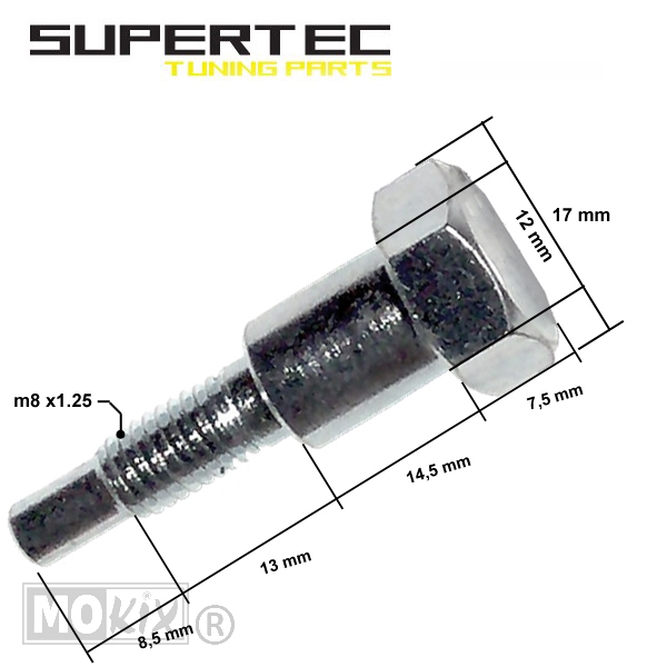 Bout Zijstandaard Derbi Senda-R >2000 (1) - Supertec