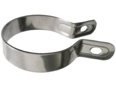 Uitlaatklem UNI Rond 64mm RVS - Silex