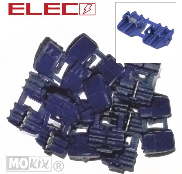 Connector Blokken Scots  0.5mm-1mm Blauw (10)