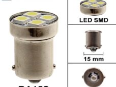 Lamp BA15S 12V  LED SMD 18mm WIT (1)