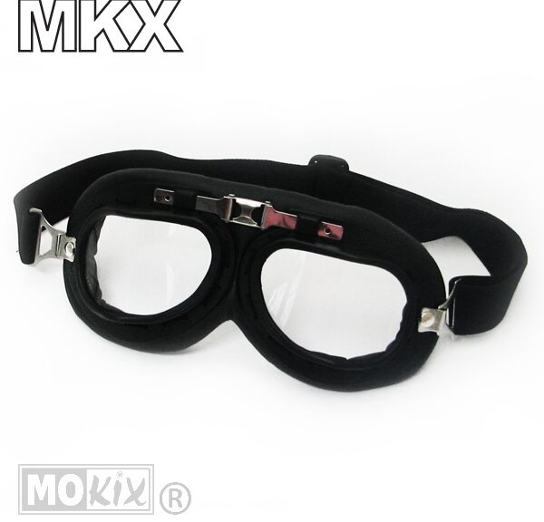 Bril MKX Custom Zwart (Blanke Lens)