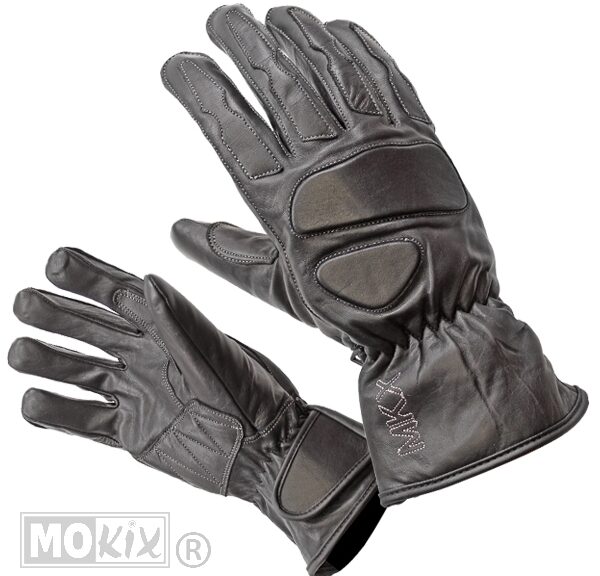 Handschoenen MKX Retro Leer   S Zwart
