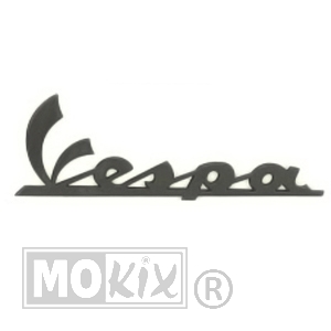 Vespa Embleem DIK Sticker 10cm Antraciet - RMS