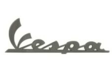 Vespa Embleem DIK Sticker 15cm Antraciet - RMS
