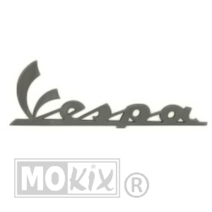 Vespa Embleem DIK Sticker 15cm Antraciet - RMS