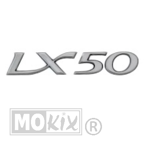Vespa LX Embleem DIK Sticker 8cm Chroom - RMS