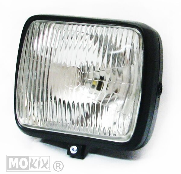 91837 KOPLAMP UNI VIERKANT GROOT 190x150  GUIA ZWART