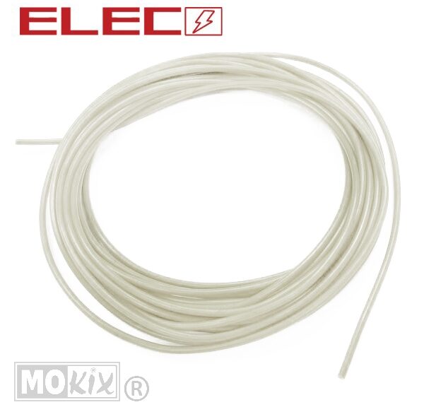 Lichtsnoer UNI 5mtr 0.5mm2 WIT Elec