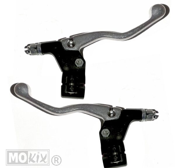 Handle SET UNI Lusito Kort Aluminium/Zwart