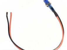 Controle Lamp MET Snoer  8mm 12V  Blauw
