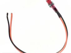 Controle Lamp MET Snoer  8mm 12V  Rood