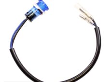 Controle Lamp MET Snoer  18mm 12V  Blauw