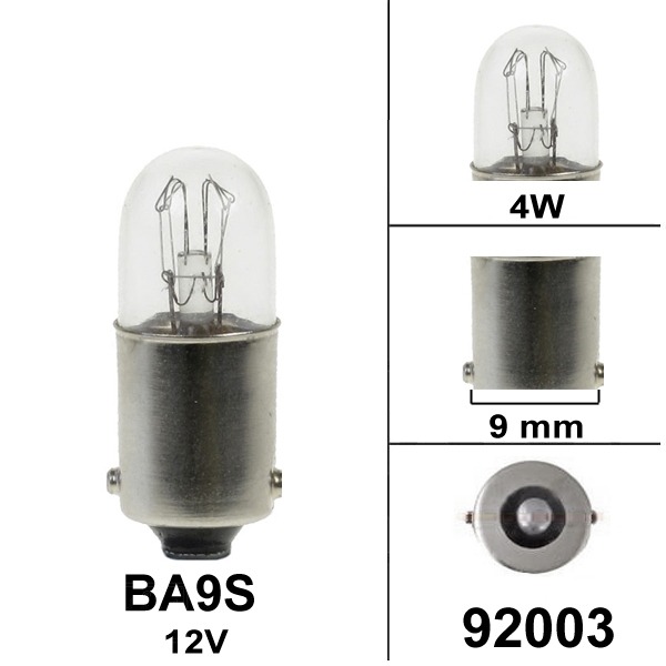 Lamp BA9S 12V 4W Osram CE Keur (1)