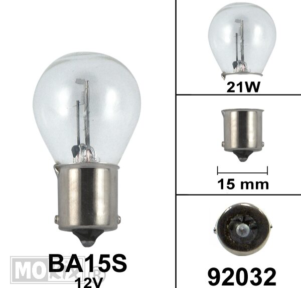 Lamp BA15S 12V 21W Osram CE Keur (1)