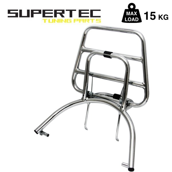 Achterdrager SYM MIO Chroom Inklapbaar - Supertec