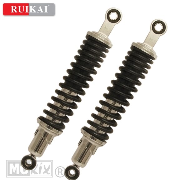 Schokbrekerset Honda 365mm Chroom/Zwart - MKX