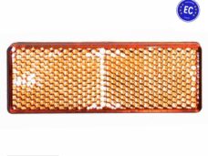Zijreflector Rechthoek 85.5x31.5 Oranje Plak CE