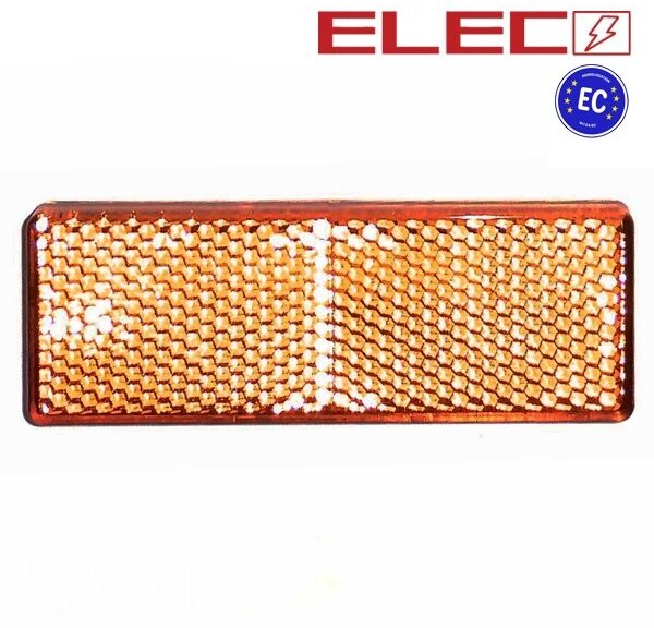 Zijreflector Rechthoek 85.5x31.5 Oranje Plak CE
