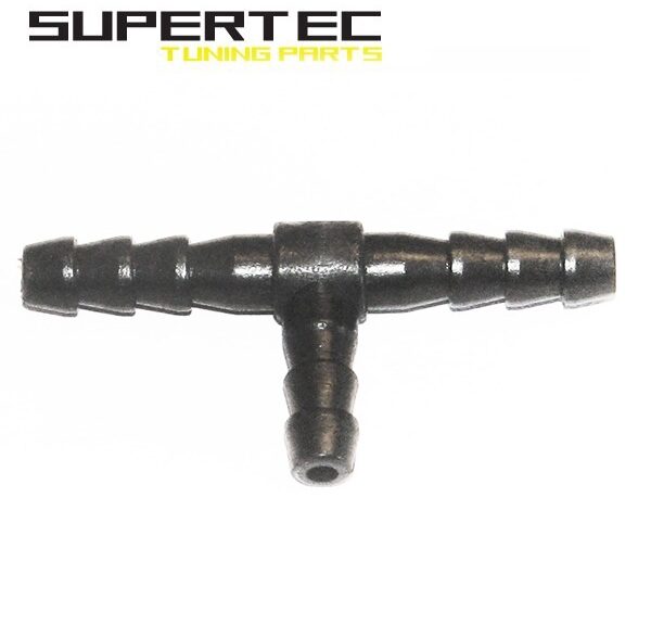 Slangverbinder T-Stuk 6mm Zwart Supertec