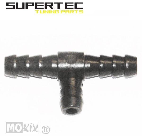 Slangverbinder T-Stuk 8mm  Zwart Supertec