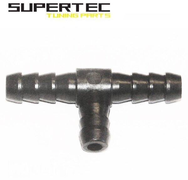 Slangverbinder T-Stuk 8mm Zwart Supertec