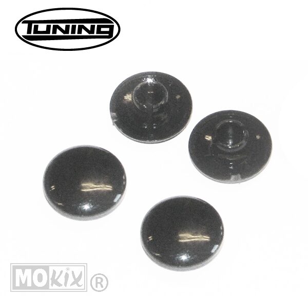Afdekkapjes Voor M8 Inbus Zwart 4stuks