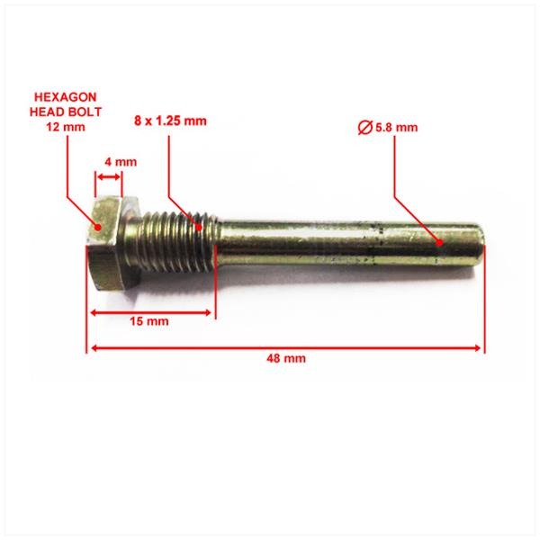 Remklauw Stift Voor Peugeot Viva City 3 48mm - Supertec