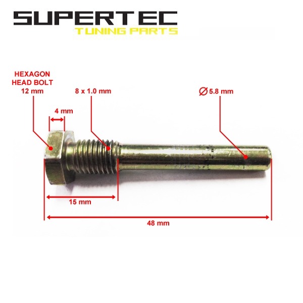 Remklauw Stift Voor Peugeot Viva City 3 48mm - Supertec