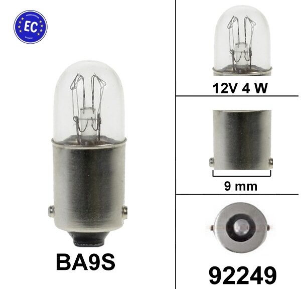 Lamp BA9S 12V  4W CE (1)