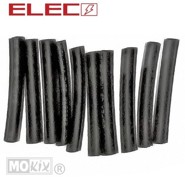 Krimpkous 5.0mm X 40mm Zwart 10st