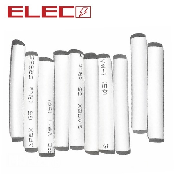 Krimpkous 3.5mm X 40mm WIT 10st