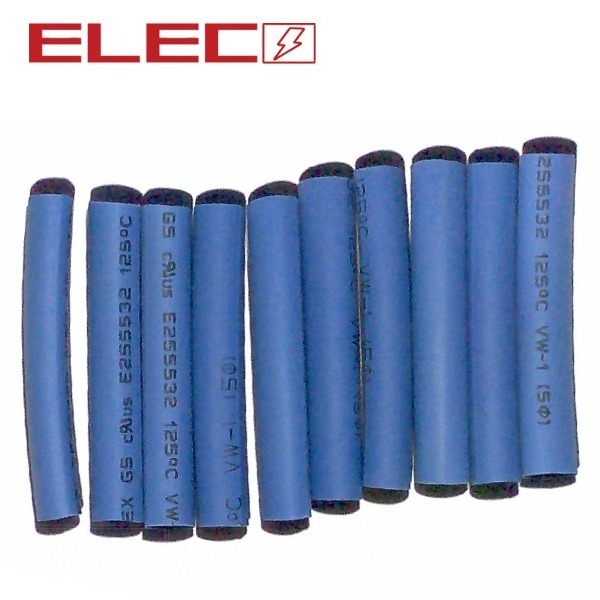 Krimpkous 3.5mm X 40mm Blauw 10st