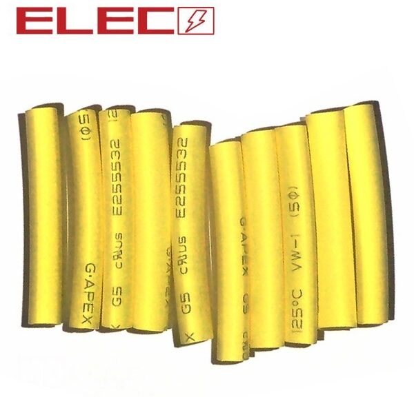 Krimpkous 3.5mm X 40mm Geel 10st