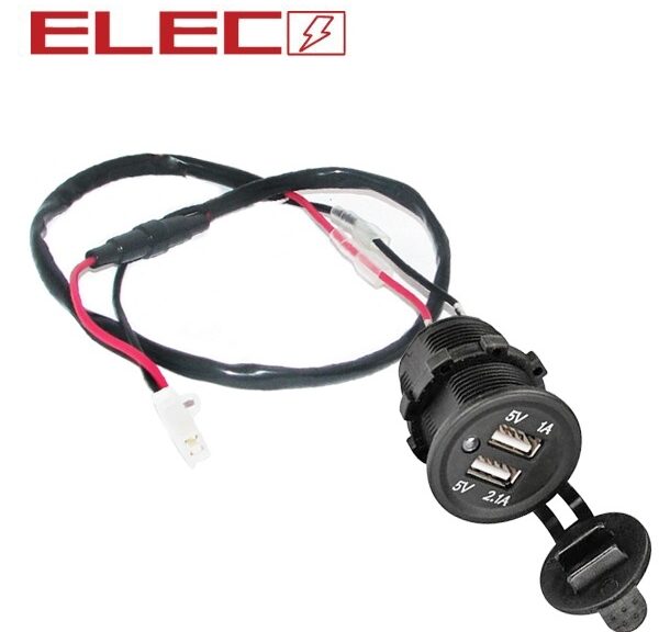 USB Stekker Inbouwunit 12V (2 Aansluitingen) Elec