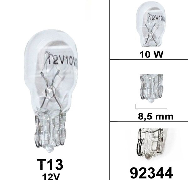 Lamp T13 12V 10W (1) - Bollard