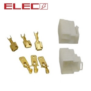 Connector Stekker Plugset 3 Pins (6.3mm) 8delig