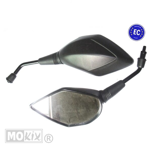 Spiegel Universeel (M10x1.25 R) CE Zwart SET L+R