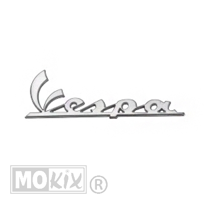 Vespa Embleem DIK Sticker 10cm Chroom - RMS