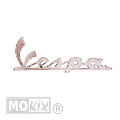 92450 VESPA EMBLEEM DIK STICKER 20cm CHROOM