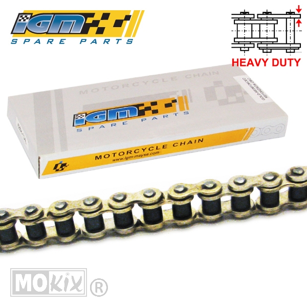 Ketting IGM 415 122L Heavy Duty Goud
