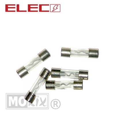 Zekeringen Glas 10ampere 25.0mm (5)