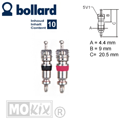 Binnen Ventiel Kort 10st - Bollard