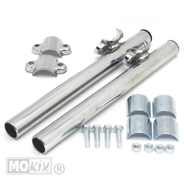 92692 STUUR UNI CLIP-ON SET CHROOM 26/28