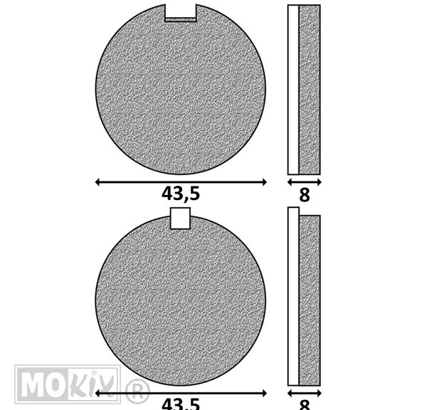 92928 REMBLOKSET KREIDLER RMC/S 44x6.4/10mm