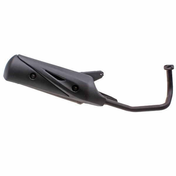 Uitlaat China Scooter GY6 50A 10/12" Zwart Silex"