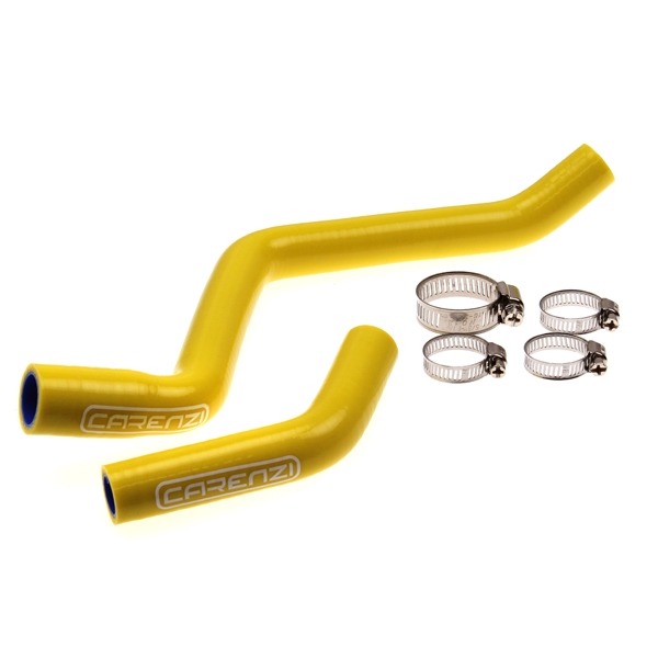Koelslangset Siliconen Derbi Senda-R e3/e4 Geel - Supertec