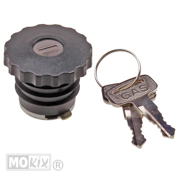 93319 TANKDOP + SLOT PEUGEOT 103 ZWART