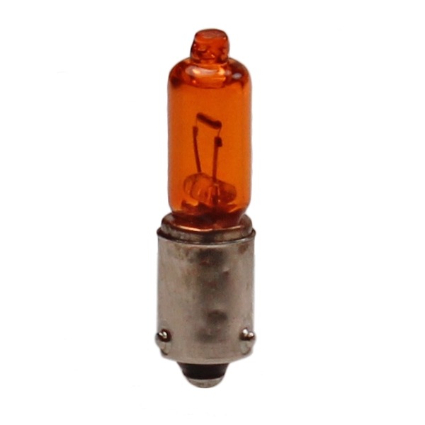 Lamp BAY9S 12V 21W Lang Oranje CE (1) - Bollard