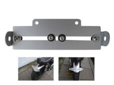 Kentekenplaathouder UNI Aluminium MET RAW Aansl.