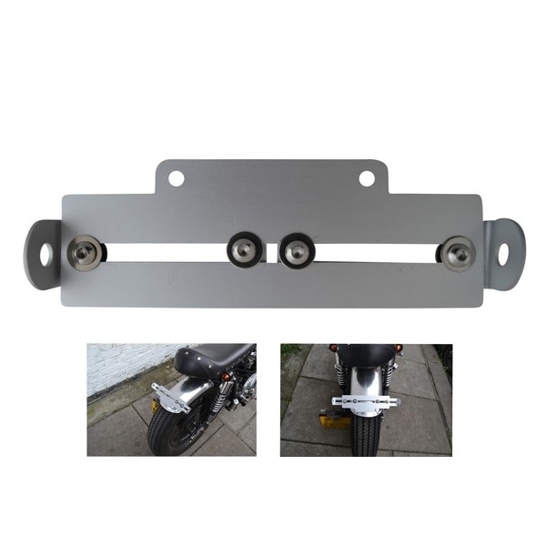 Kentekenplaathouder UNI Aluminium MET RAW Aansl.